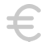 icône euro vide